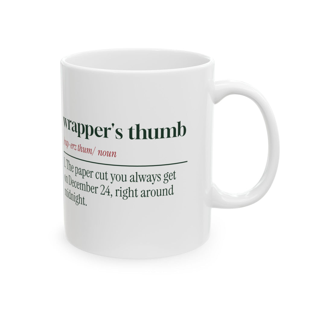 Funny Christmas Wrapping Coffee Mug Wrapper's Thumb Definition
