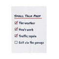 Funny Christmas Throw Blanket Small Talk Prep Checklist For Introverts