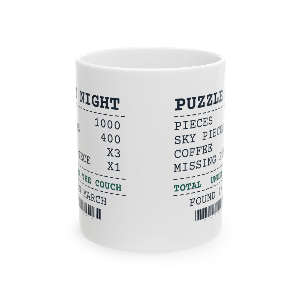 Funny Jigsaw Puzzle Coffee Mug Missing Piece Under The Couch