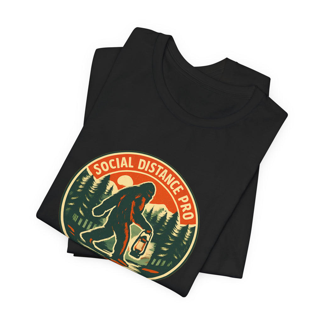 Social Distance Pro Since Forever Funny Vintage Bigfoot Shirt