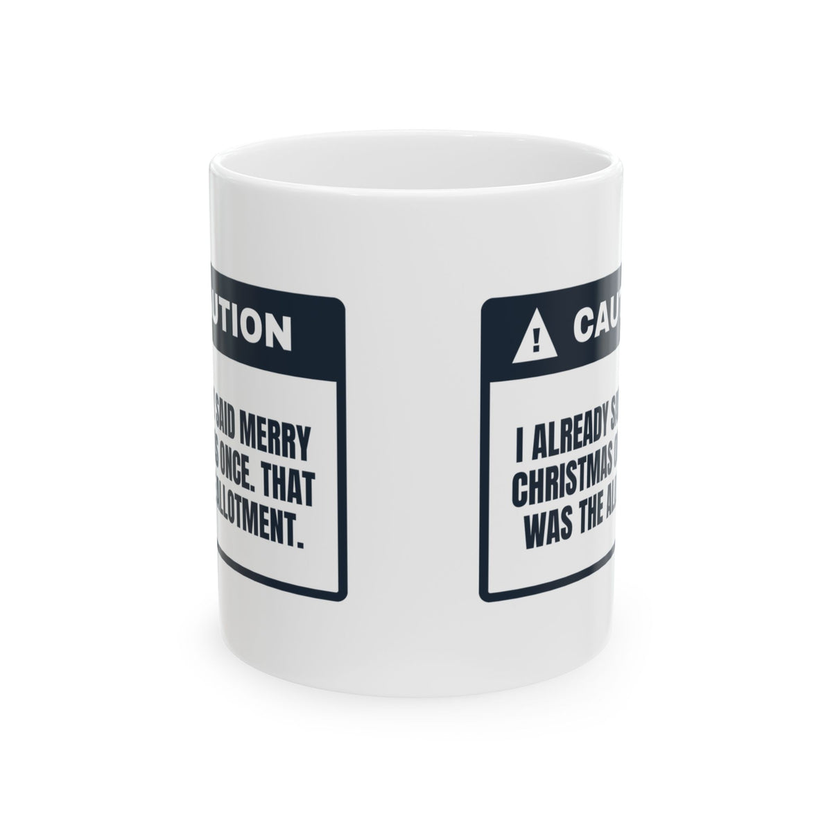 Funny Christmas Introvert Coffee Mug Merry Christmas Allotment Used