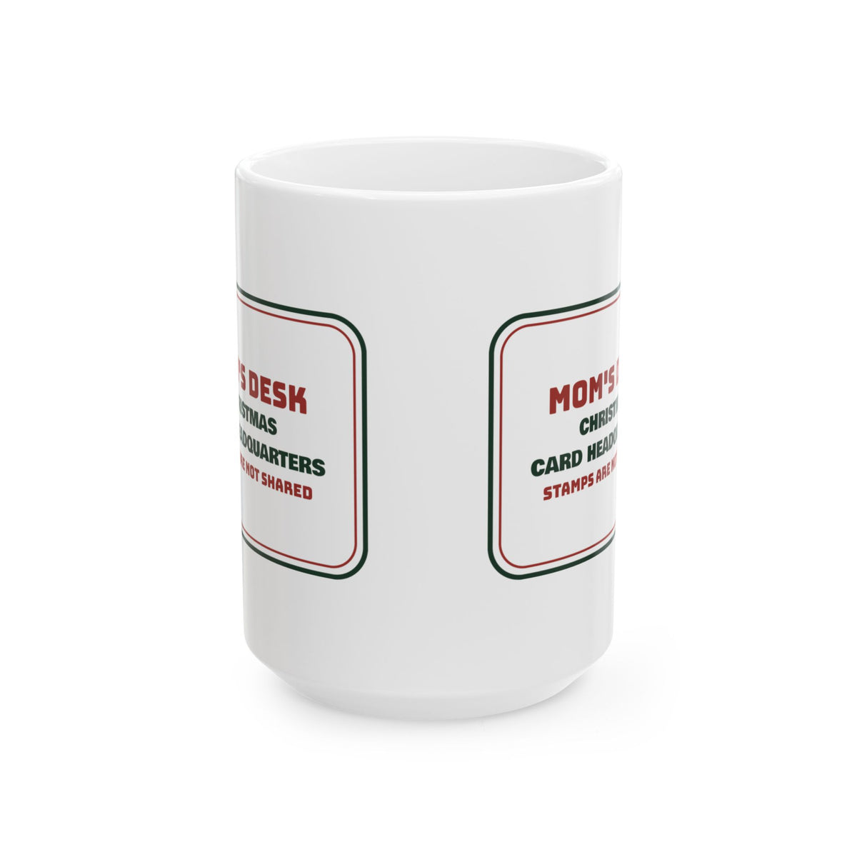 Funny Christmas Coffee Mug Christmas Card Headquarters For Mom