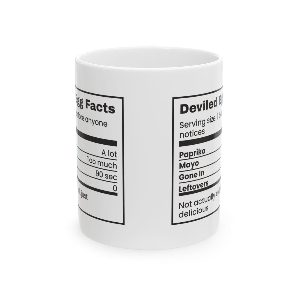 Funny Deviled Egg Coffee Mug Nutrition Facts For Brunch