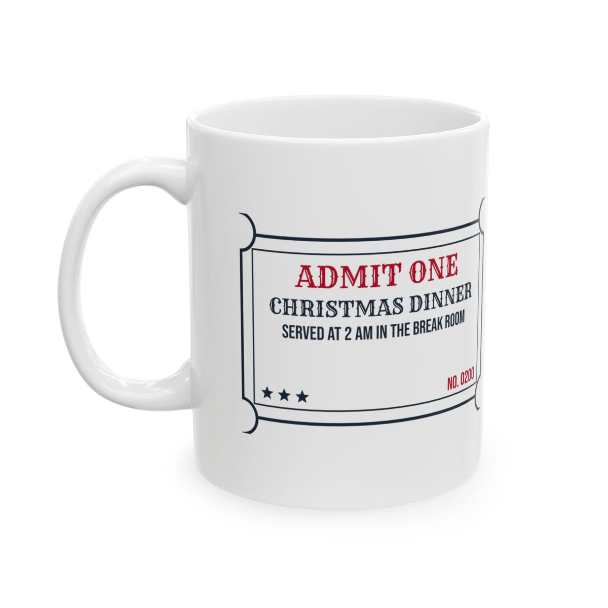 Funny Christmas Nurse Coffee Mug Christmas Dinner 2 AM In The Break Room