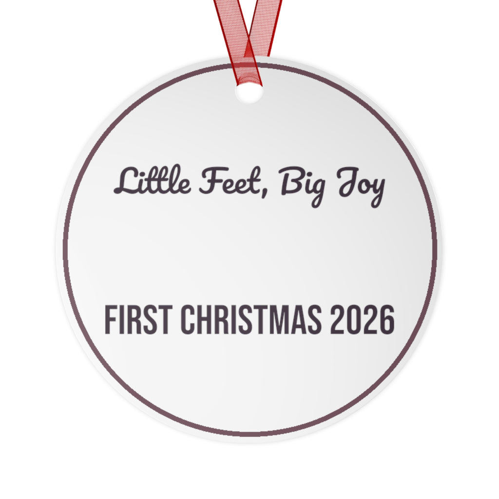 Babys First Christmas Ornament 2026 Little Feet Big Joy