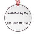 Babys First Christmas Ornament 2026 Little Feet Big Joy