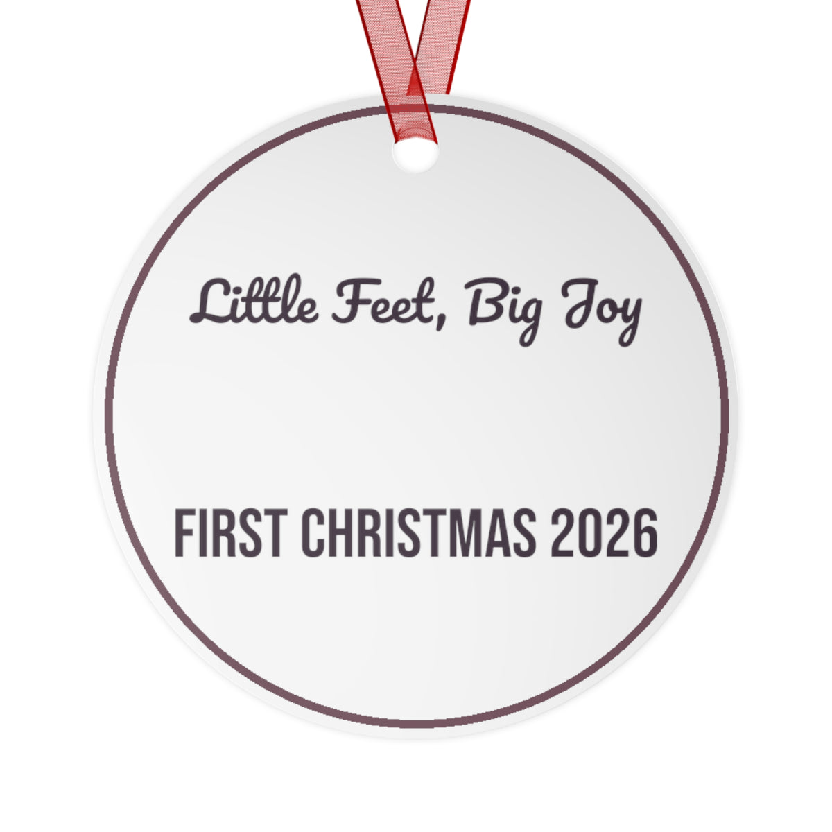 Babys First Christmas Ornament 2026 Little Feet Big Joy