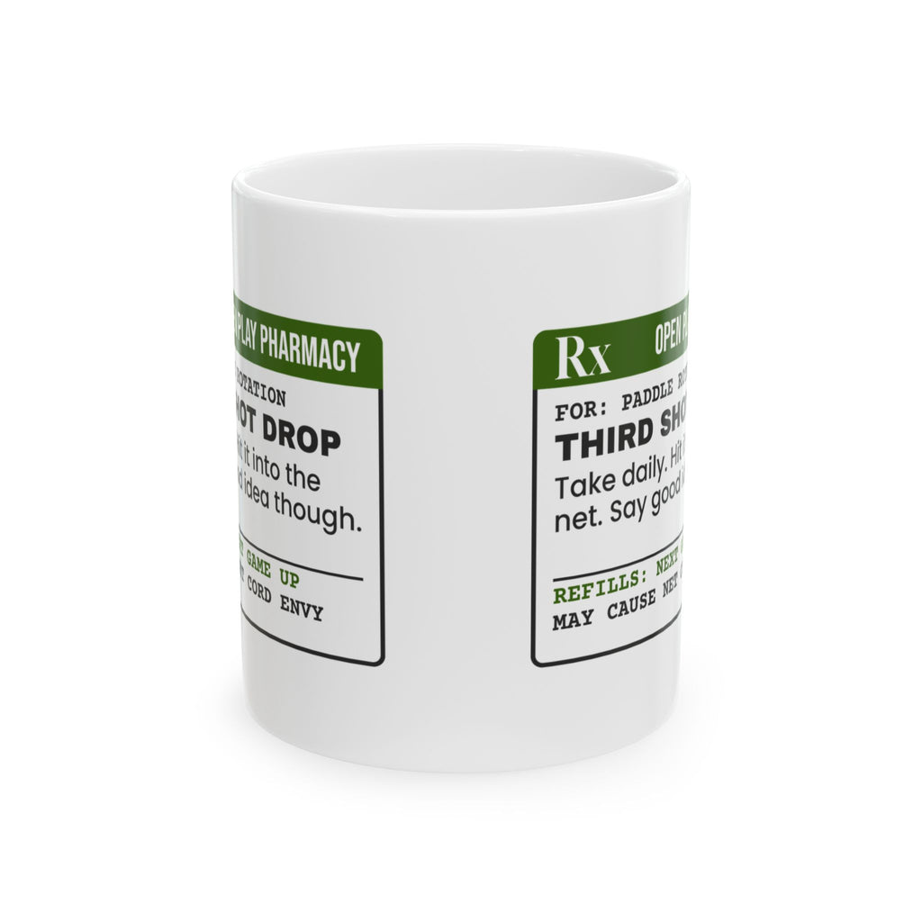 Funny Pickleball Coffee Mug Third Shot Drop Prescription