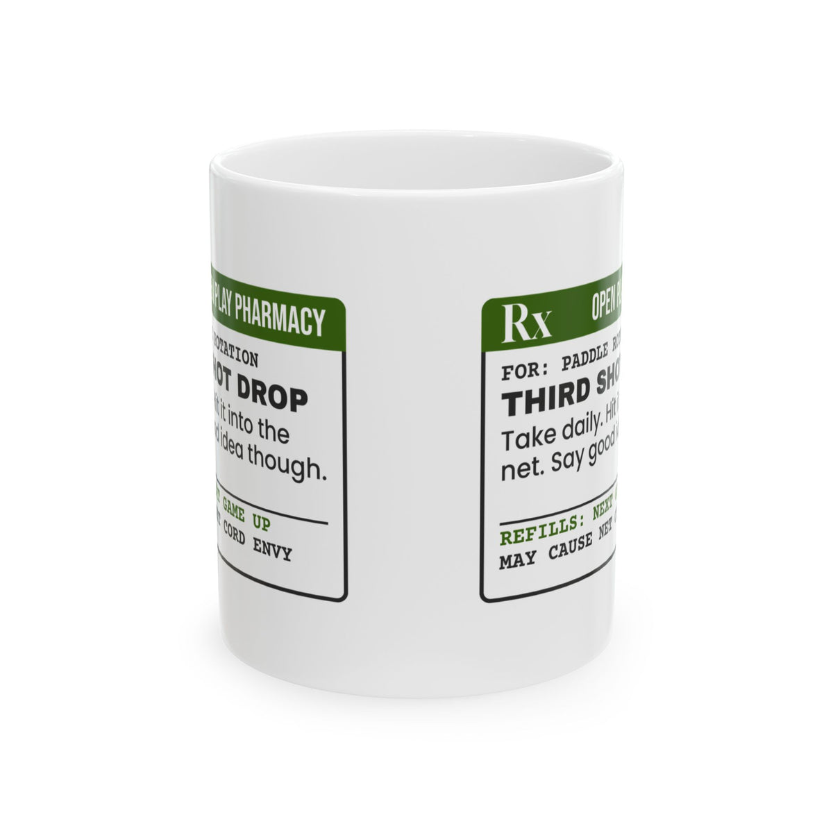 Funny Pickleball Coffee Mug Third Shot Drop Prescription