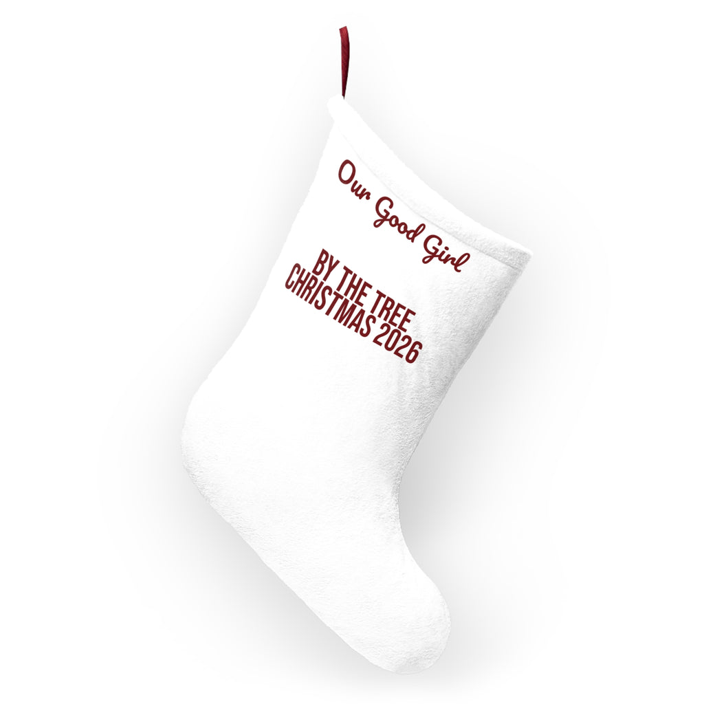 Christmas Stocking Our Good Girl By The Tree 2026 For Dog Moms