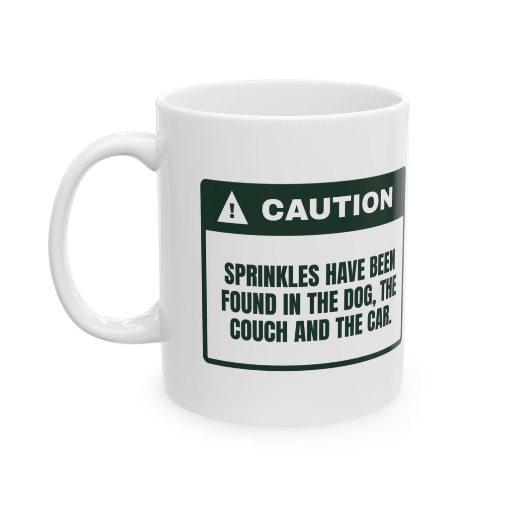 Funny Christmas Coffee Mug Sprinkles Everywhere Even The Car For Bakers