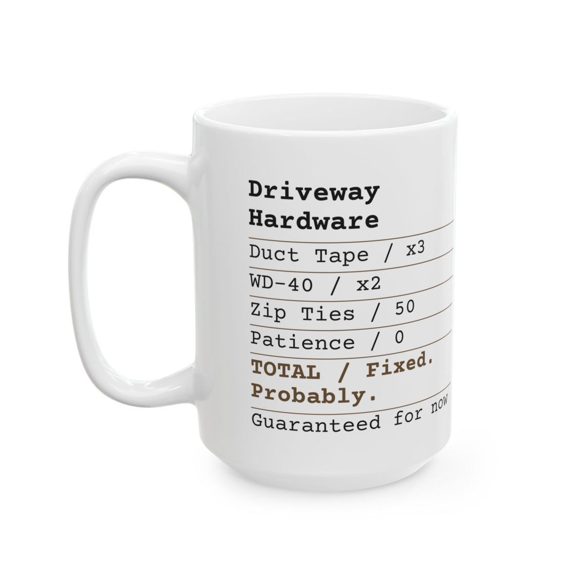 Funny Dad Coffee Mug Fixed Probably Receipt For Dad
