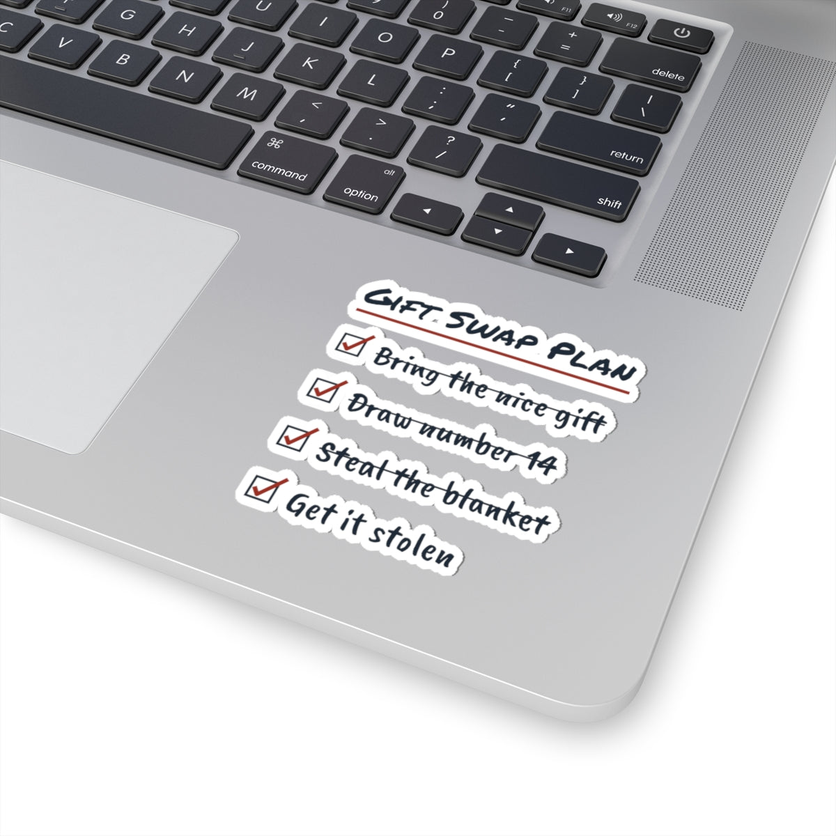 Funny White Elephant Sticker Gift Swap Plan Get It Stolen Checklist