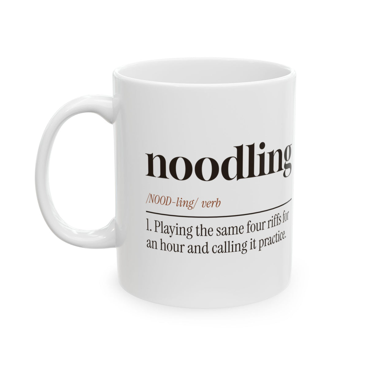 Funny Guitarist Coffee Mug Noodling Dictionary Definition For Musicians