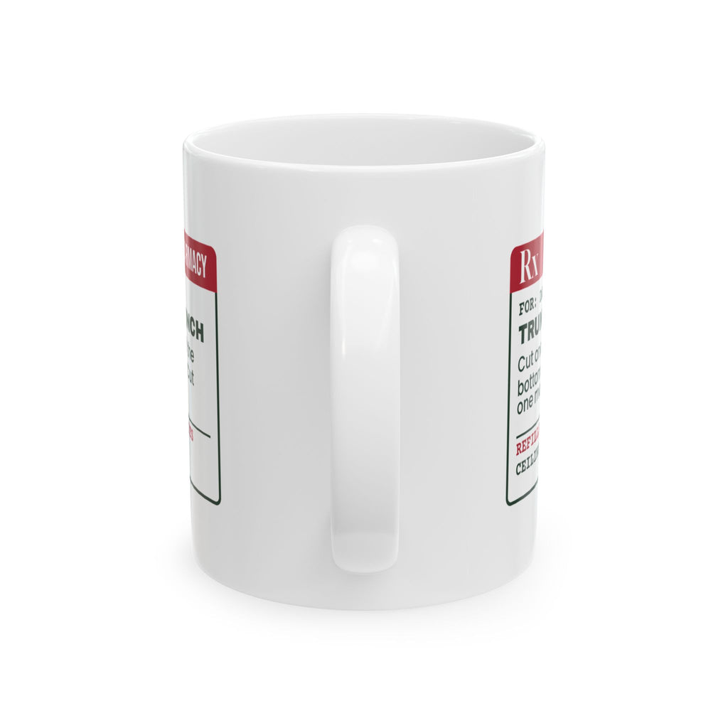 Funny Christmas Tree Dad Coffee Mug Cut One More Inch Prescription