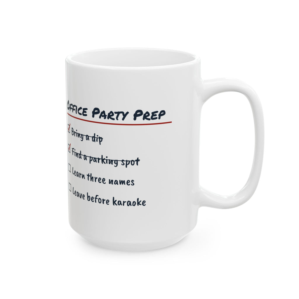 Funny Office Christmas Coffee Mug Office Party Prep Checklist