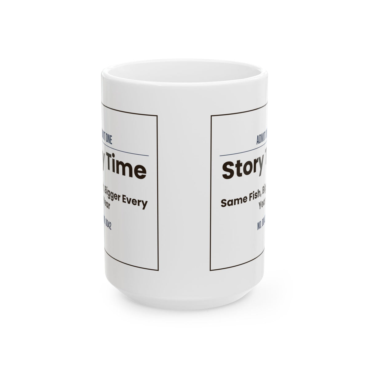 Funny Grandpa Story Time Ticket Coffee Mug For Grandpa