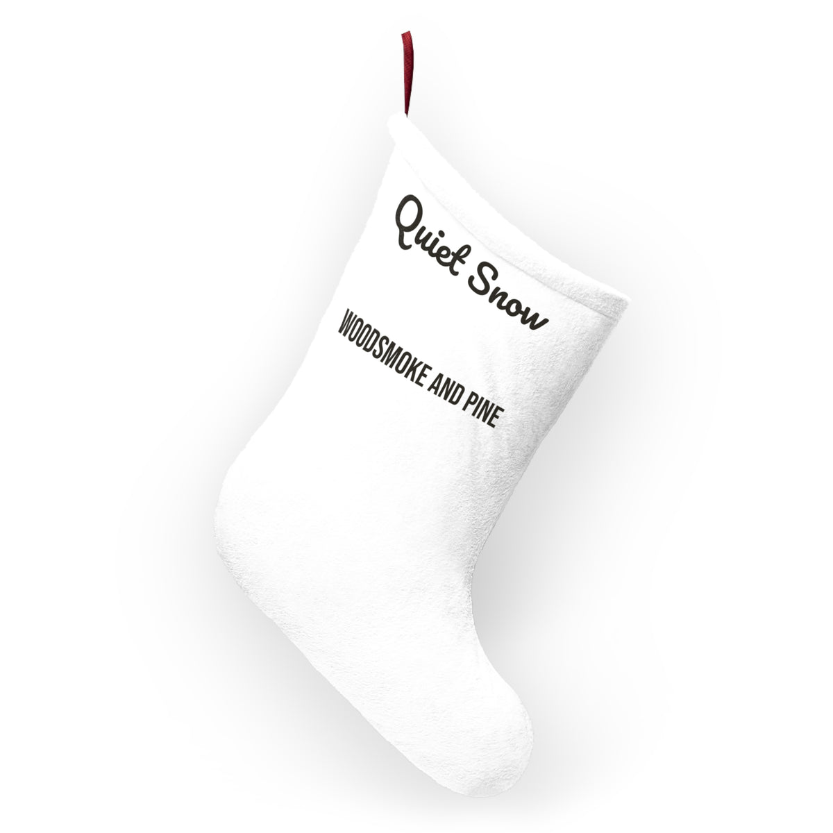 Cozy Christmas Stocking Quiet Snow Woodsmoke And Pine