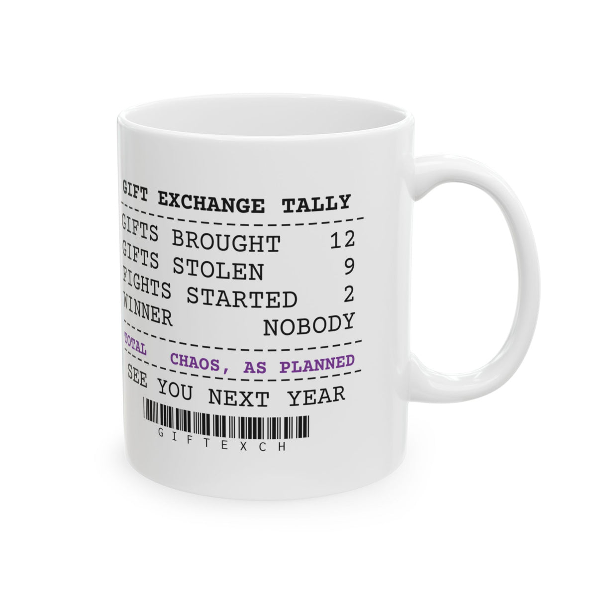 White Elephant Coffee Mug Chaos As Planned