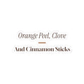 Christmas Sticker Orange Peel Clove And Cinnamon Sticks Cozy Cup