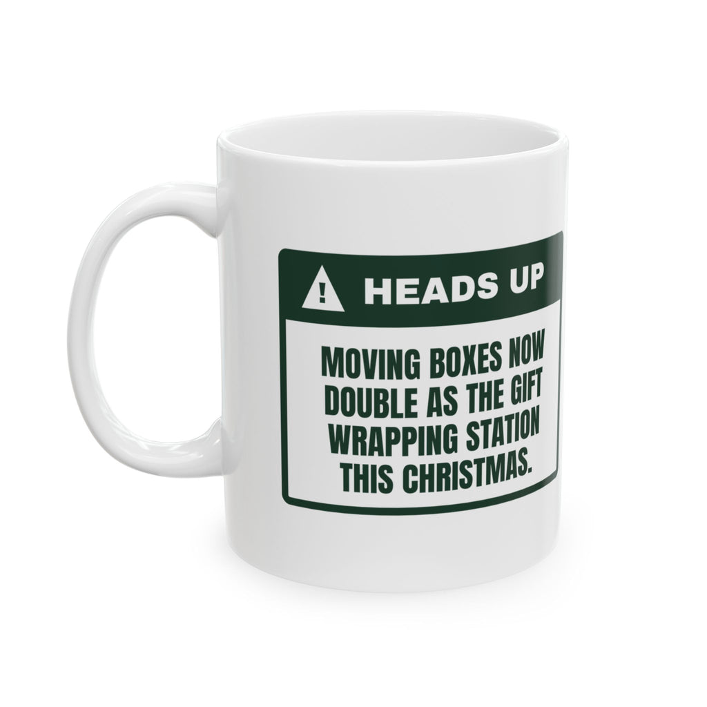 Funny New Home Christmas Coffee Mug Moving Boxes Doubled As Wrapping