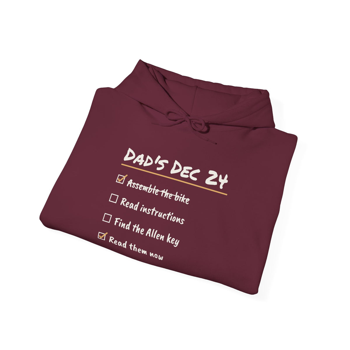 Funny Christmas Dad Hoodie Read The Instructions Eventually
