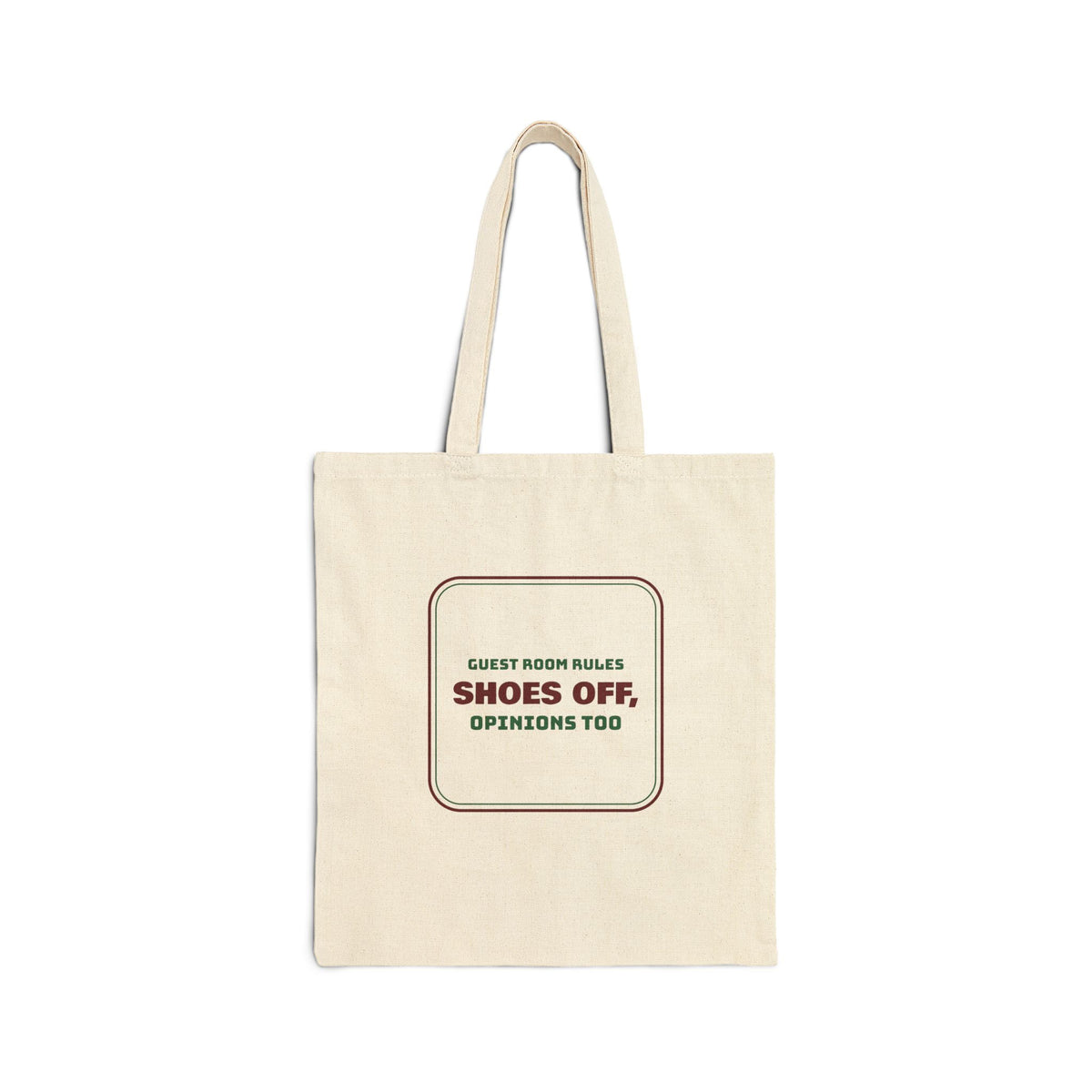 Funny Christmas In-Laws Tote Bag Shoes Off Opinions Too