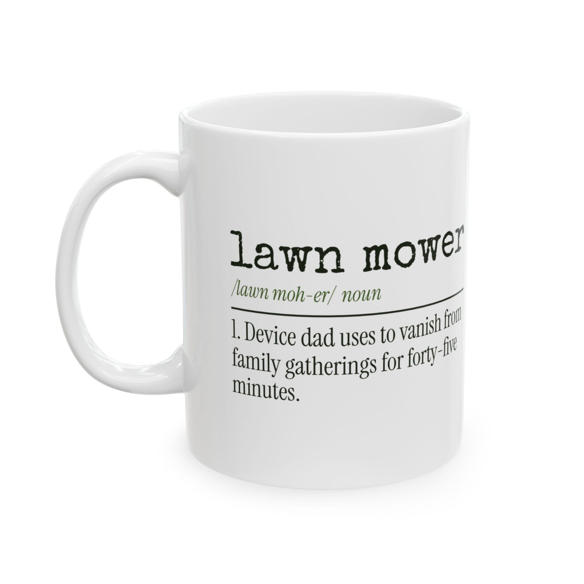 Funny Dad Lawn Mower Dictionary Coffee Mug For Dad