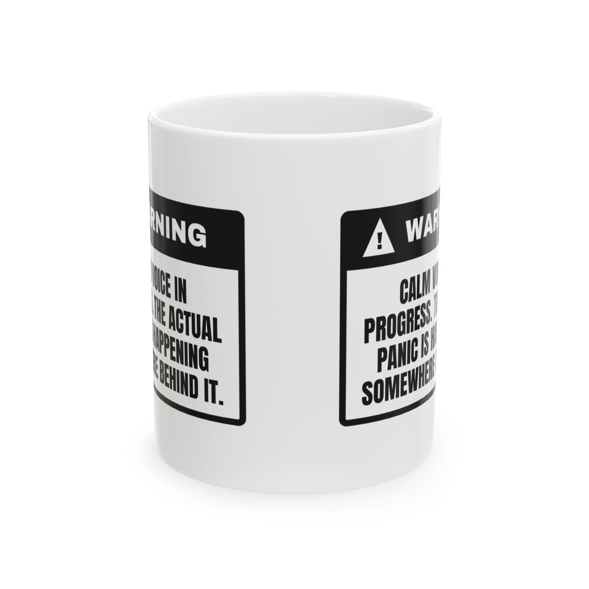 Police Dispatcher Coffee Mug Calm Voice Actual Panic