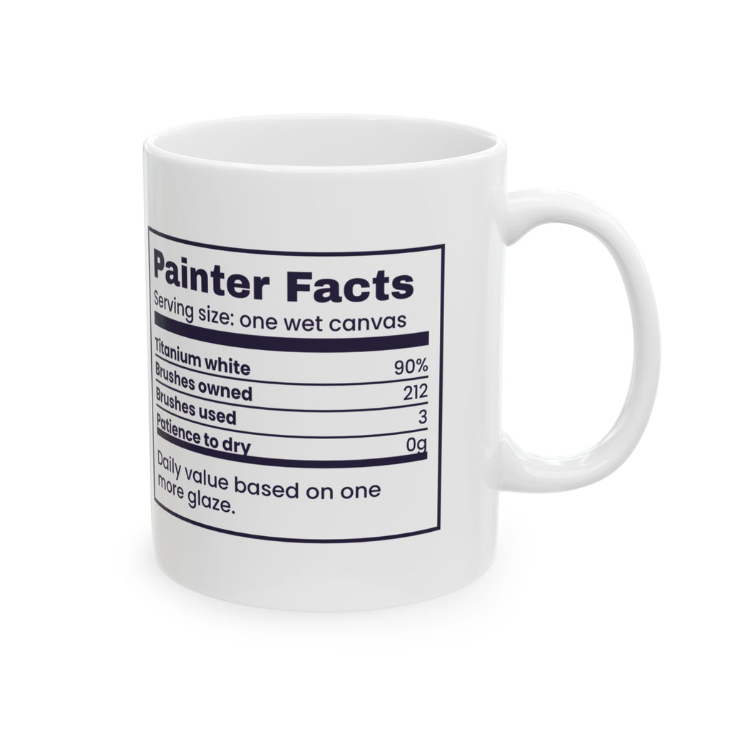 Painter Facts Coffee Mug 212 Brushes Uses The Same 3 For Artists