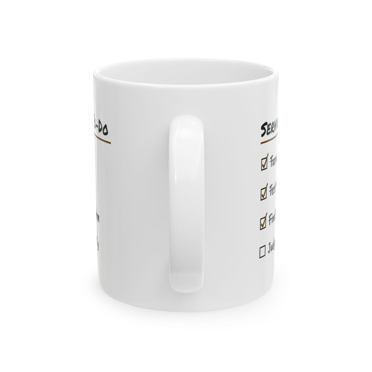 Service Call Checklist Coffee Mug For Electrician
