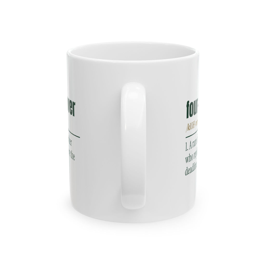 Four-Leaf Clover Rarer than a Reply Coffee Mug