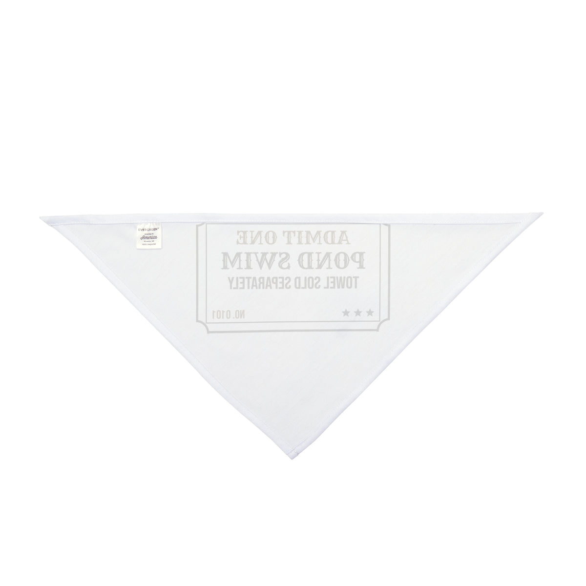 Funny Labrador Dog Bandana Admit One Pond Swim Towel Sold Separately