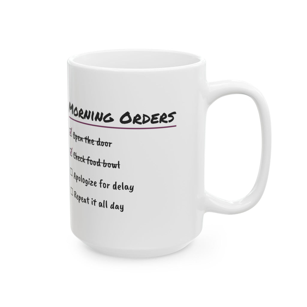 Cat Mom Morning Orders Coffee Mug For Cat Moms
