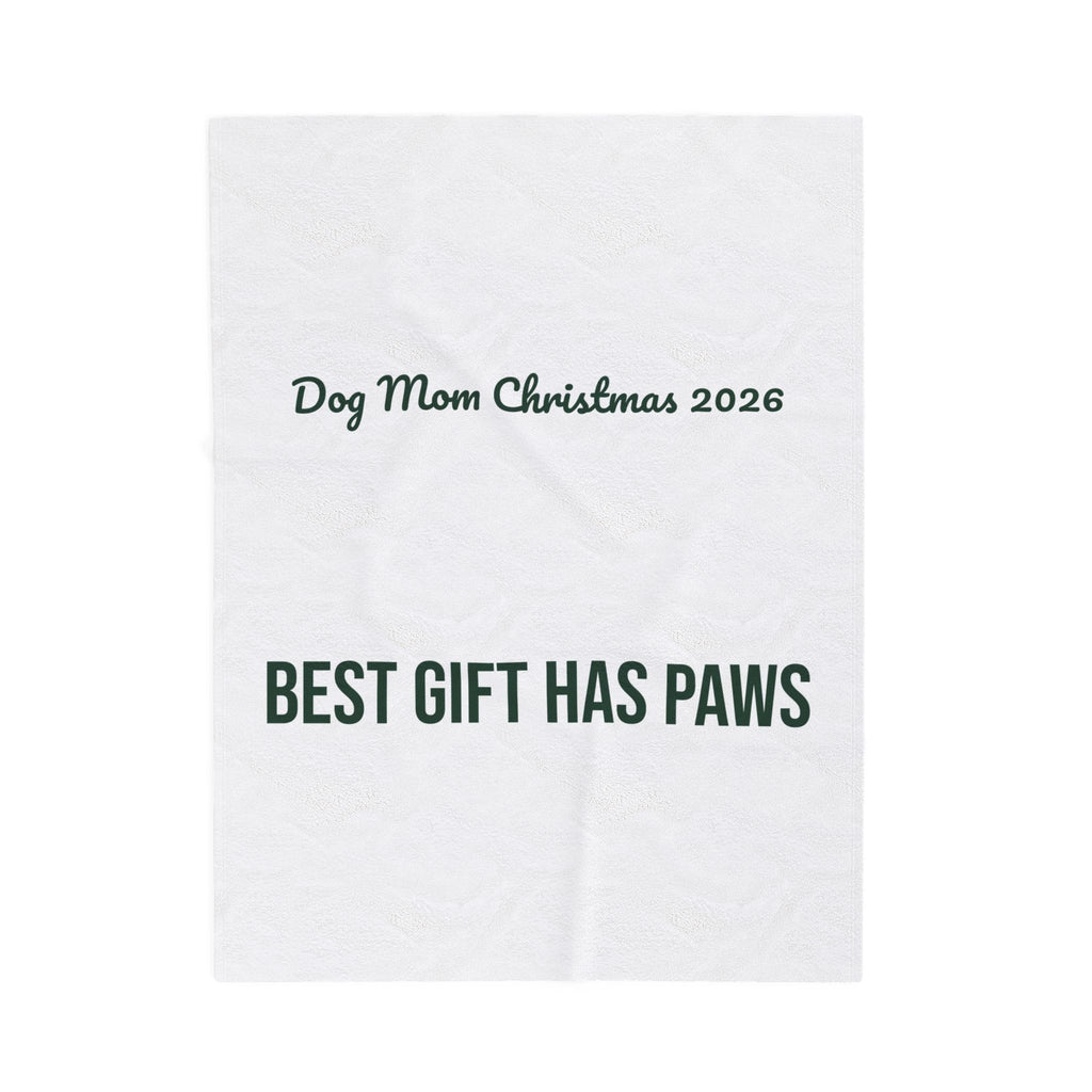 Christmas Throw Blanket Dog Mom Christmas 2026 Best Gift Has Paws