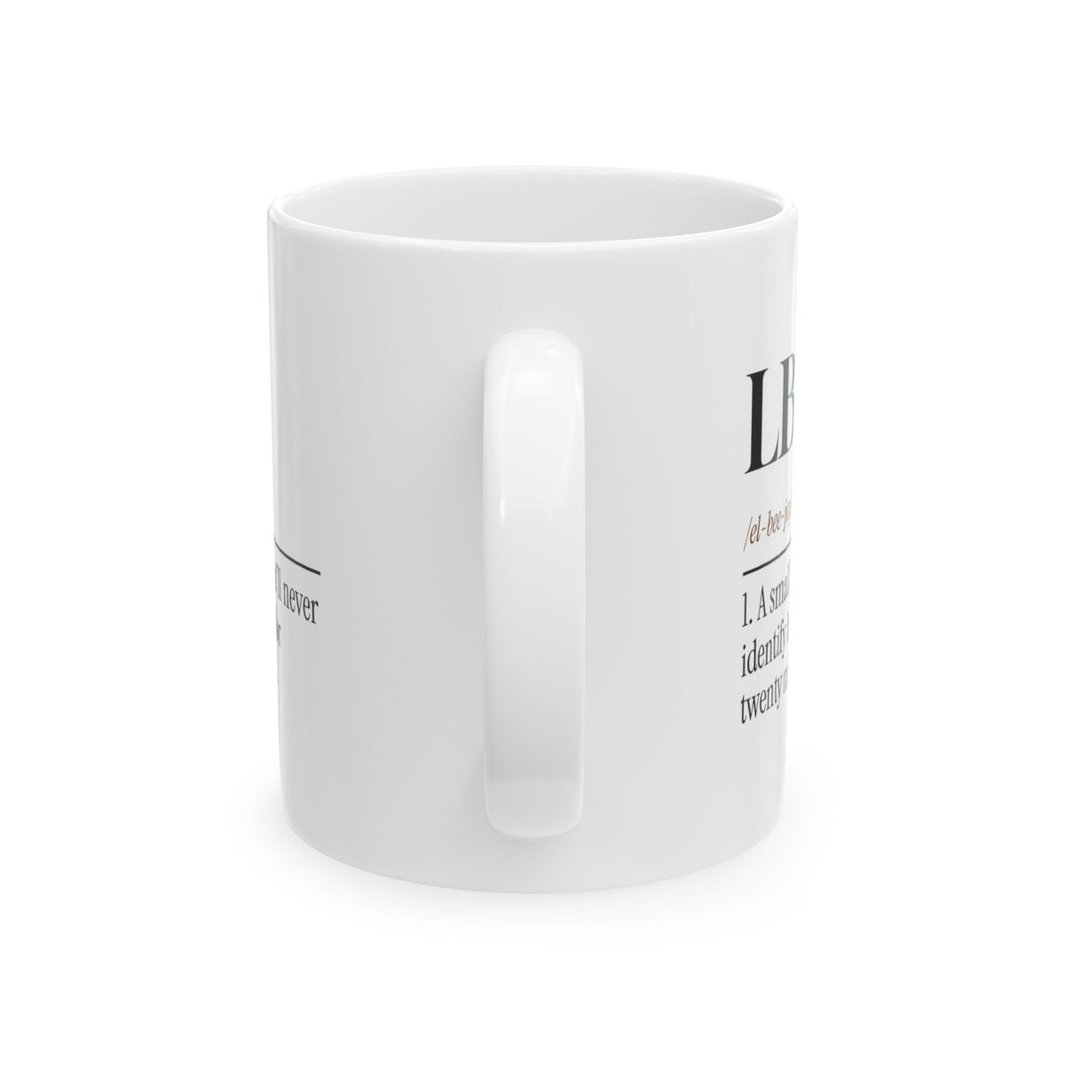 LBJ Dictionary Definition Coffee Mug For Birders