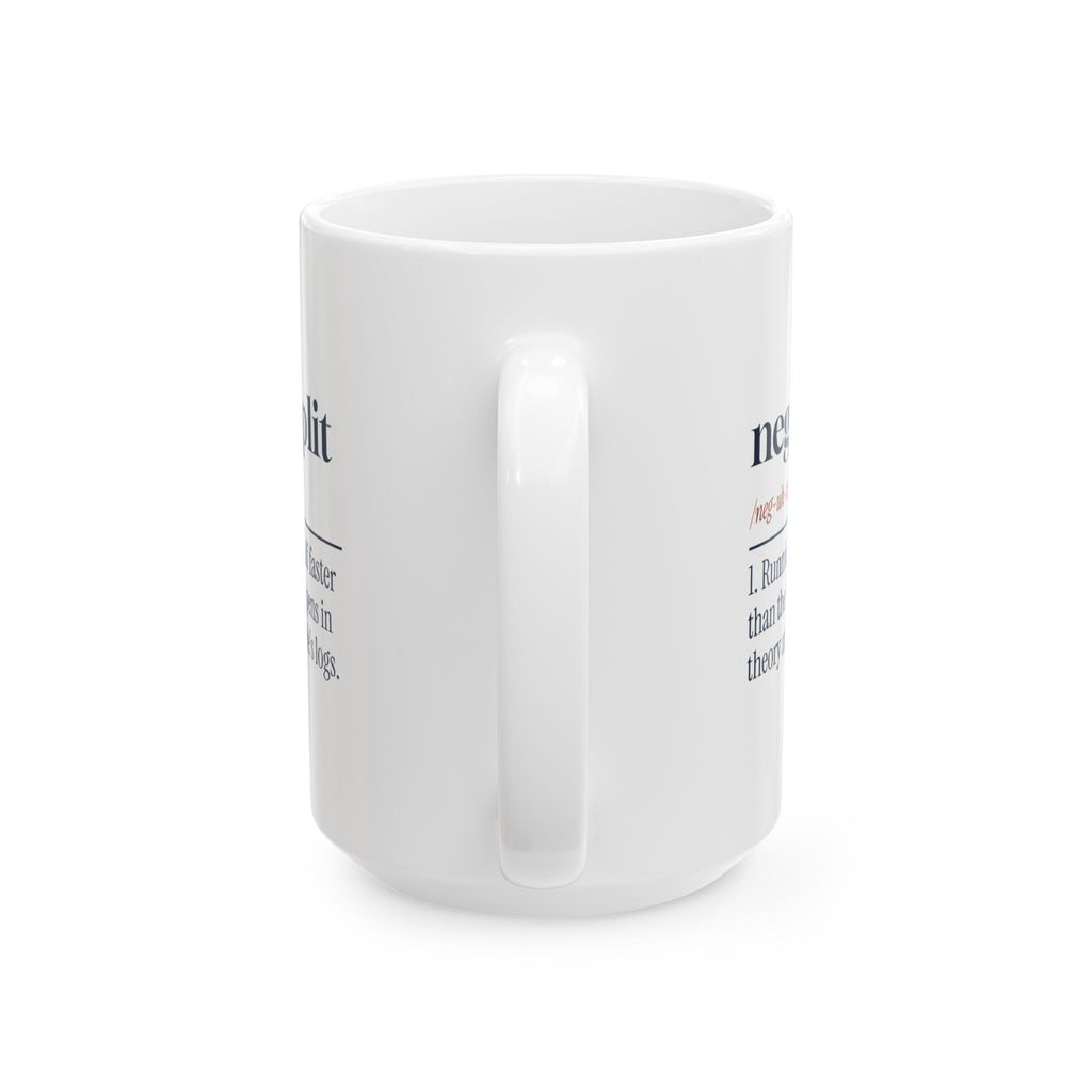 Funny Running Coffee Mug Negative Split Definition For Distance Runners