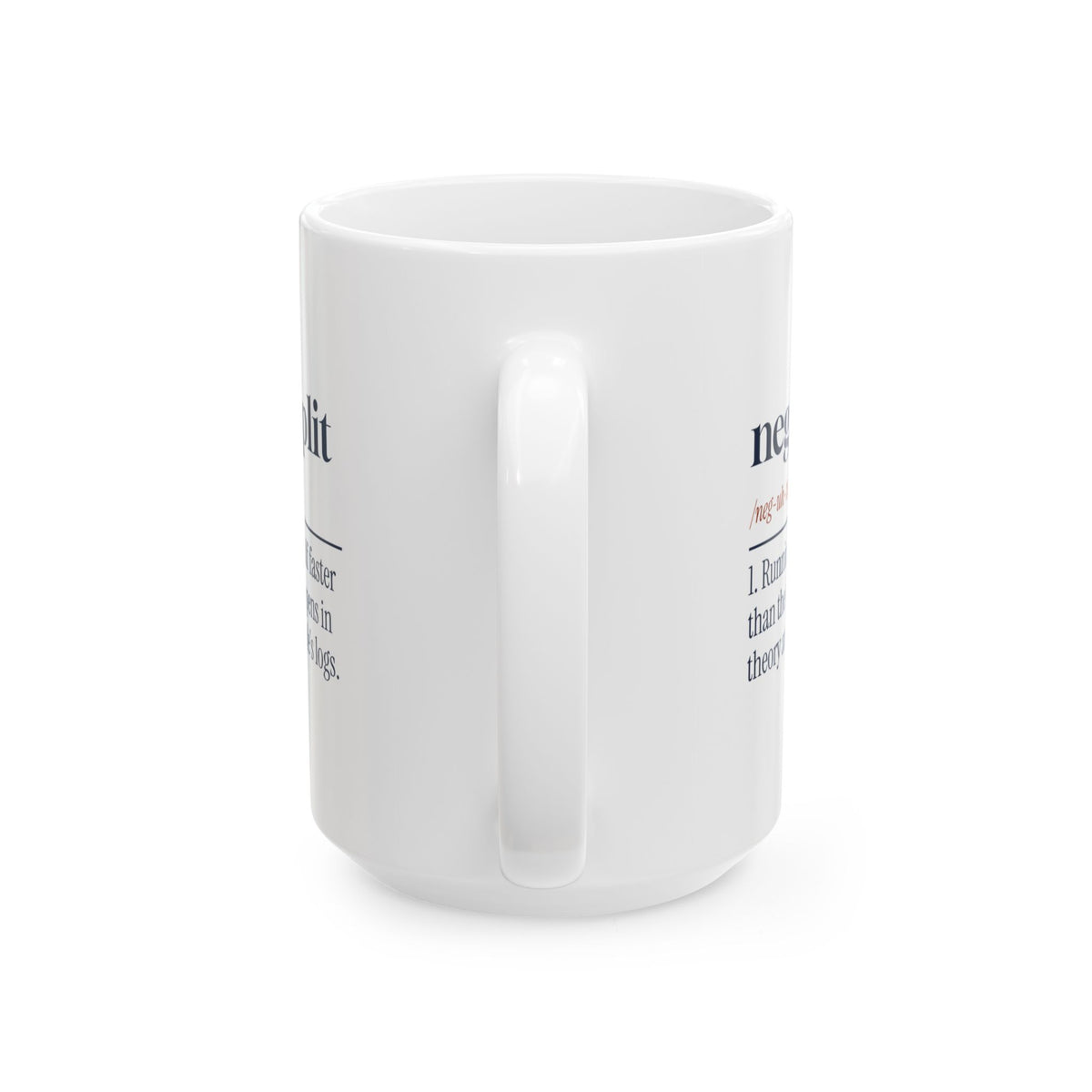 Funny Running Coffee Mug Negative Split Definition For Distance Runners