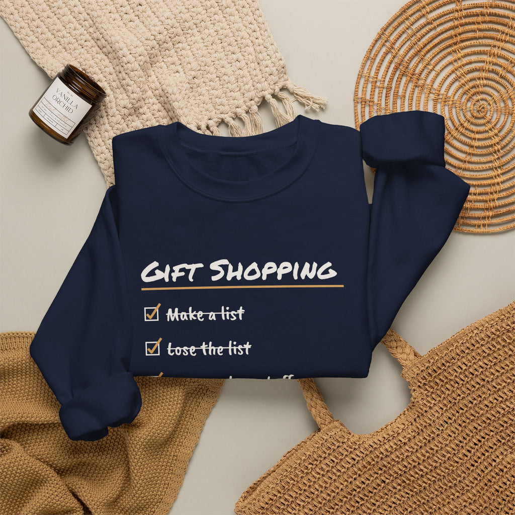 Funny Christmas Shopping Sweatshirt Lose The List Find It December 26