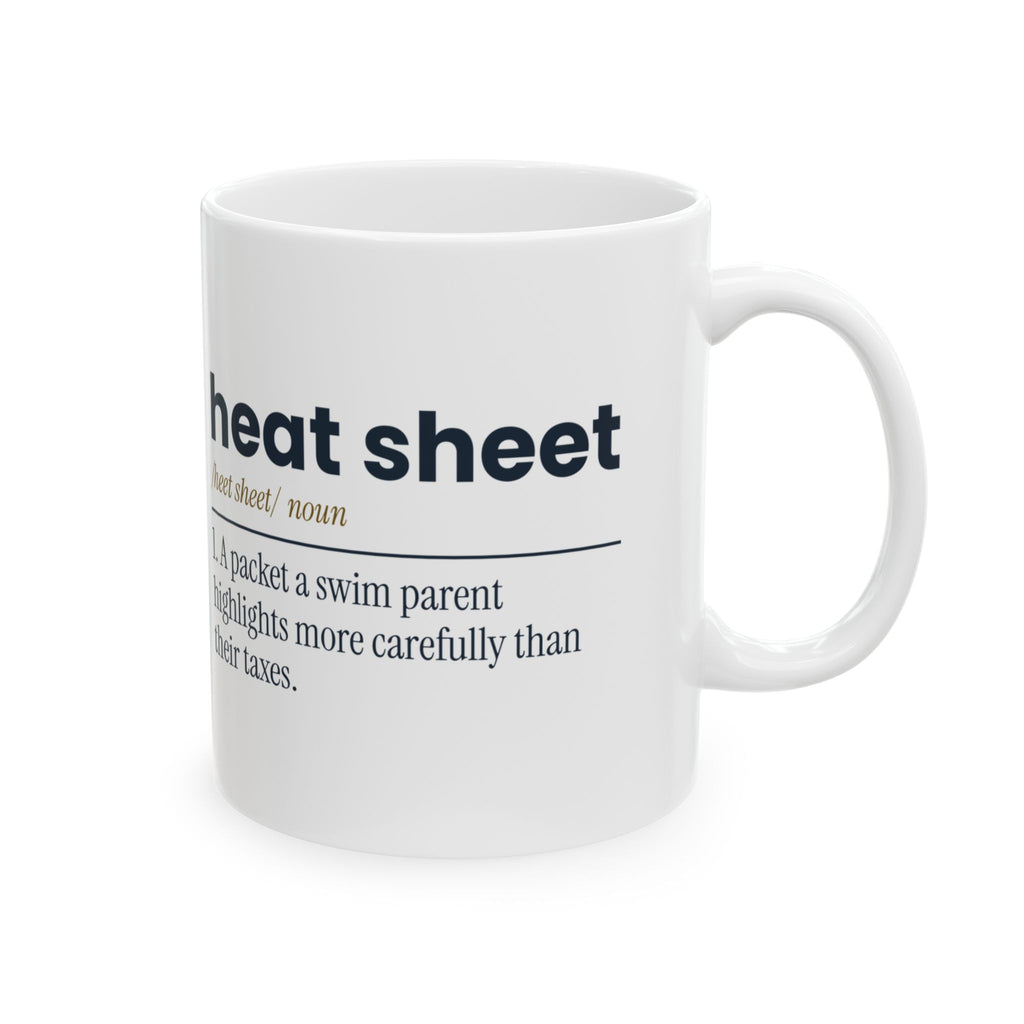 Funny Swim Mom Coffee Mug Heat Sheet Definition For Swim Parents