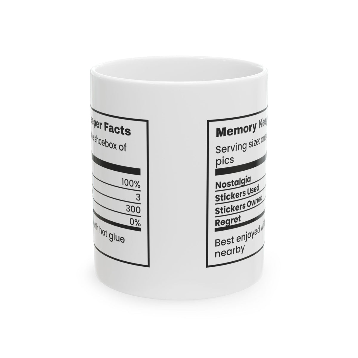 Memory Keeper Facts Coffee Mug For Scrapbookers