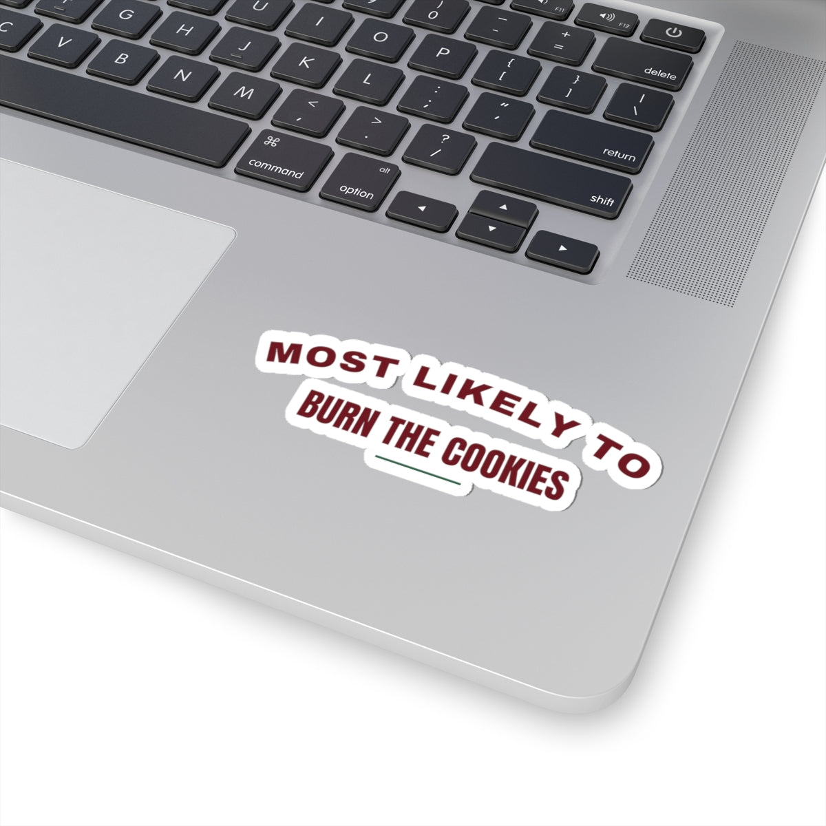 Funny Christmas Family Sticker Most Likely To Burn The Cookies