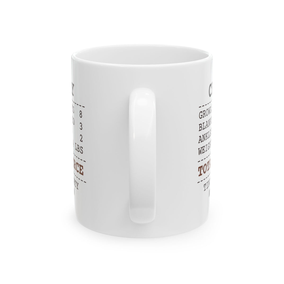 Funny Chihuahua Coffee Mug Growls At Guests 8 Weight Four Pounds
