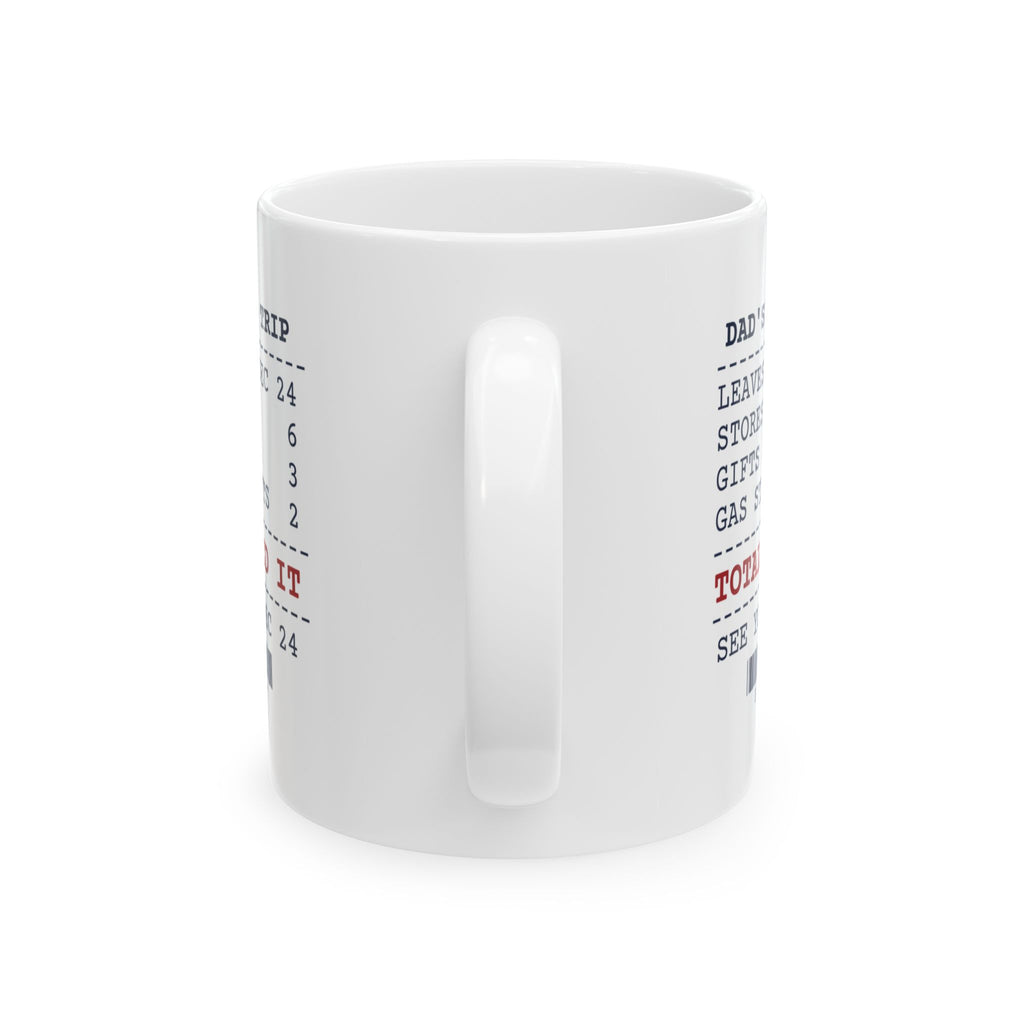 Funny Christmas Dad Coffee Mug Shops On Dec 24 Receipt For Dad