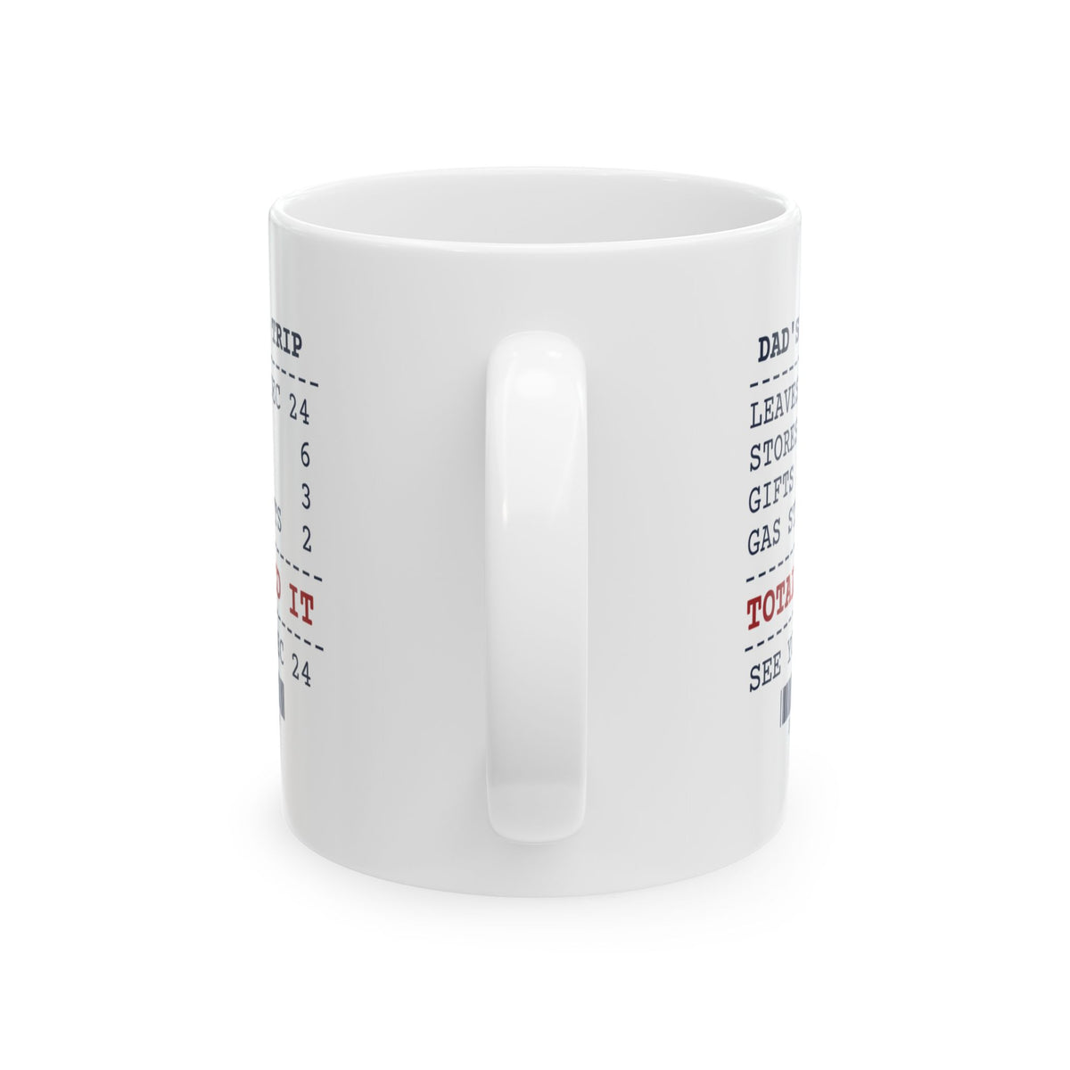 Funny Christmas Dad Coffee Mug Shops On Dec 24 Receipt For Dad