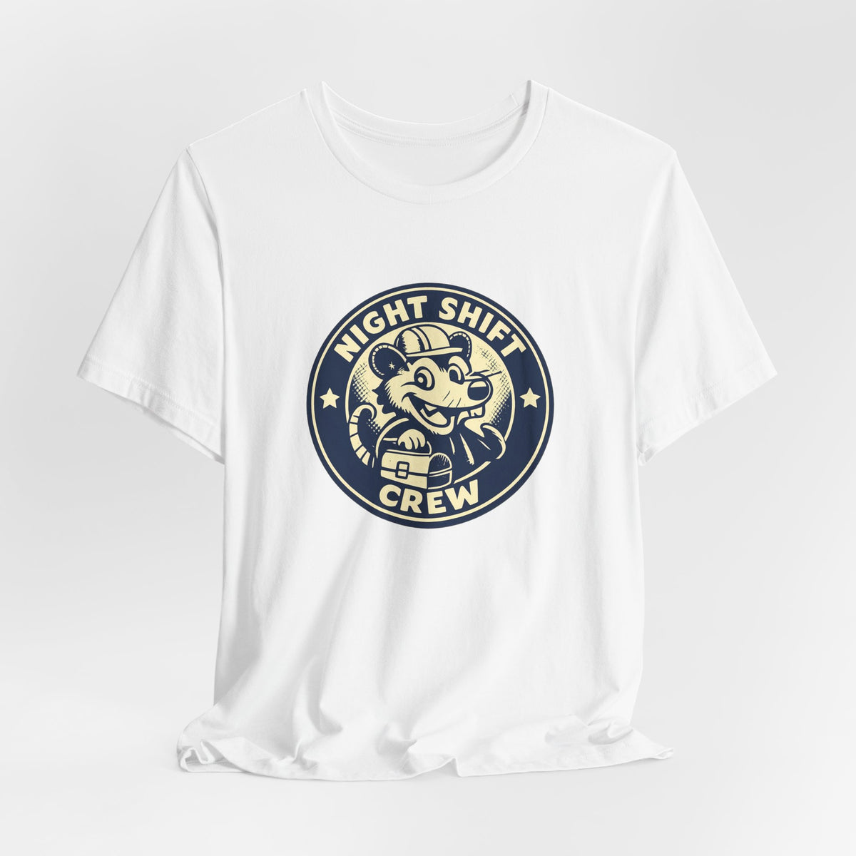 Night Shift Crew Funny Retro Possum Night Shift Worker Shirt