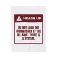 Funny Christmas Throw Blanket In-Law Dishwasher There Is A System