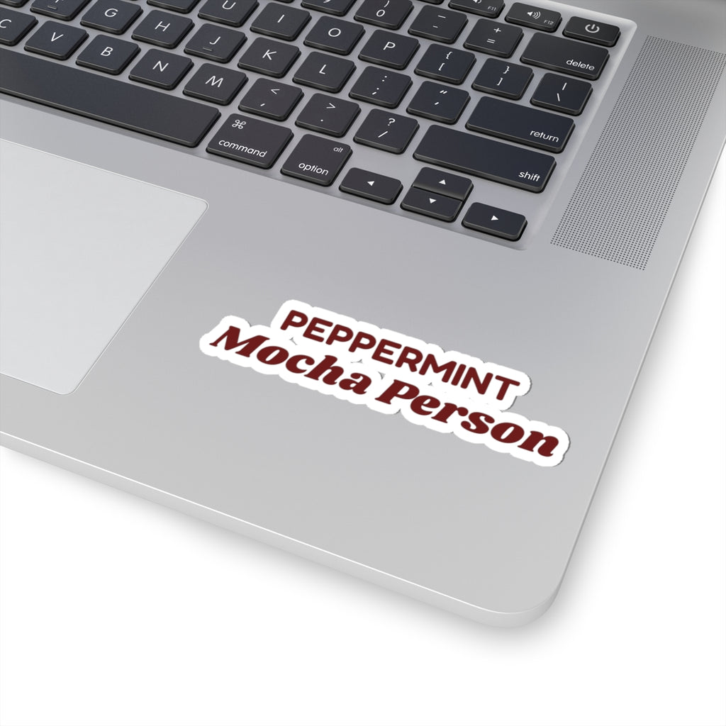 Christmas Sticker Peppermint Mocha Person For Coffee Lovers