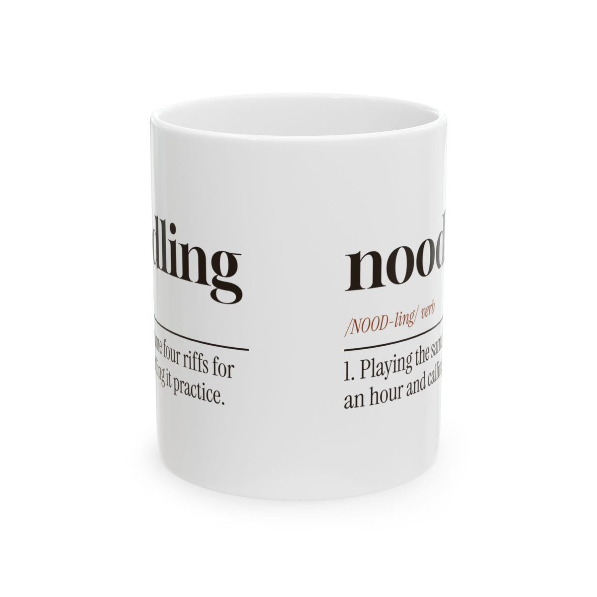 Funny Guitarist Coffee Mug Noodling Dictionary Definition For Musicians