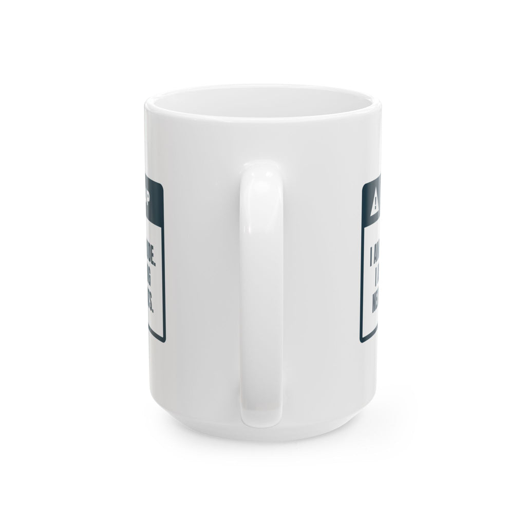 Funny Introvert Holiday Party Coffee Mug Recharging Next To The Coats